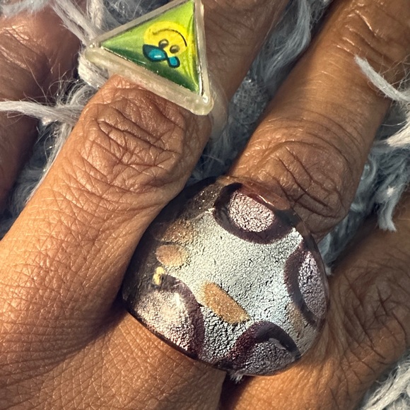 Jewelry - Artistic Silver and Gold Statement Ring